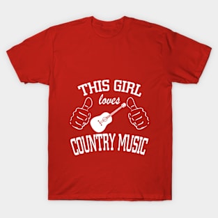 This girl loves country music T-Shirt
